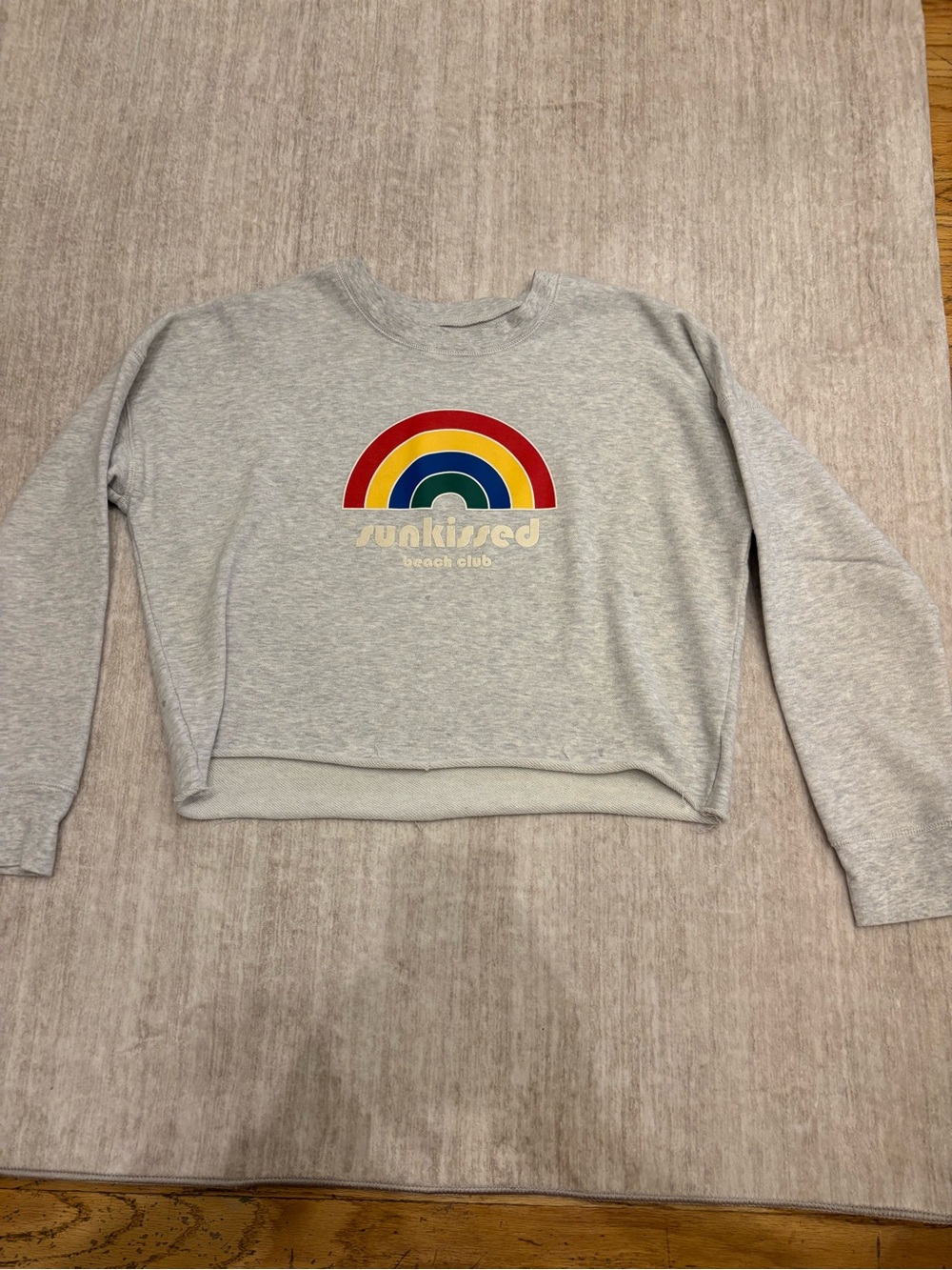 Madewell Sunkissed Beach Club Mainstay‎ Sweatshirt Grey Size L - Picture 2 of 10